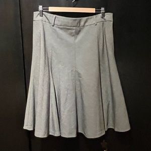 Rafaella Light Gray Flared Skirt
